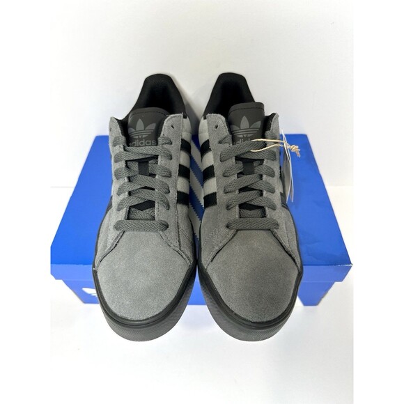 Adidas Campus Vulc Sneakers Grey Black Suede Canvas Men’s Size 10.5 New w/ Box - Picture 2 of 8